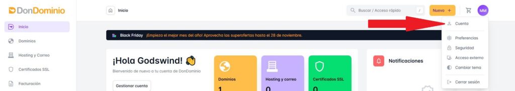 DonDominio api key 2